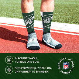 New York Jets NFL V Curve  Socks - Green
