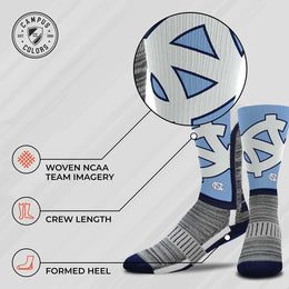 North Carolina Tar Heels NCAA Youth University Socks - Carolina Blue