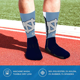 North Carolina Tar Heels NCAA Adult State and University Crew Socks - Navy