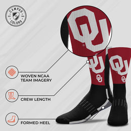 Oklahoma Sooners NCAA Youth University Socks - Black