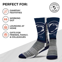 Penn State Nittany Lions NCAA Adult State and University Crew Socks - Navy