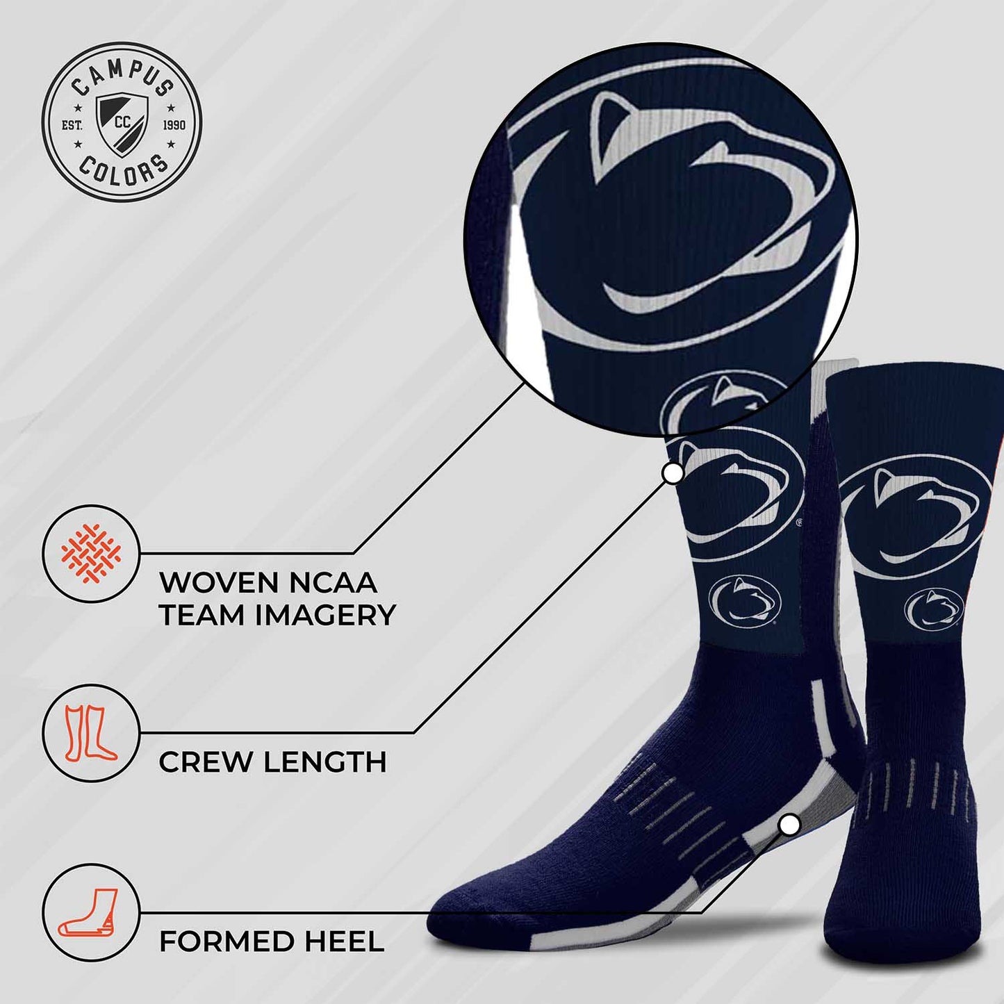 Penn State Nittany Lions NCAA Youth University Socks - Blue