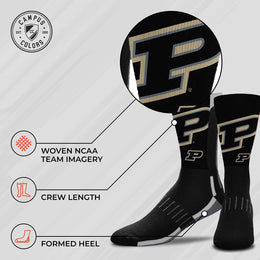 Purdue Boilermakers NCAA Youth University Socks - Graphite
