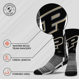 Purdue Boilermakers NCAA Youth University Socks - Black