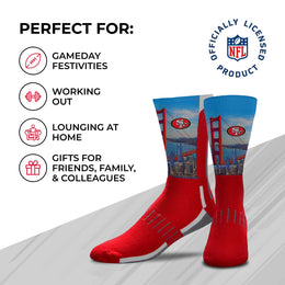 San Francisco 49ers NFL Youth Zoom Location Crew Socks - Red