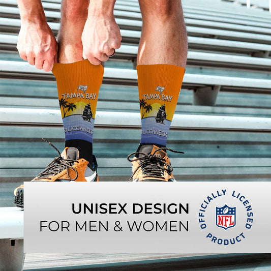 Tampa Bay Buccaneers NFL Youth Zoom Location Crew Socks - Black