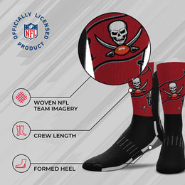 Tampa Bay Buccaneers NFL V Curve  Socks - Black