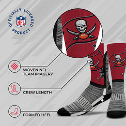 Tampa Bay Buccaneers NFL Youth V Curve Socks - Cardinal