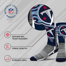 Tennessee Titans NFL Youth V Curve Socks - Navy