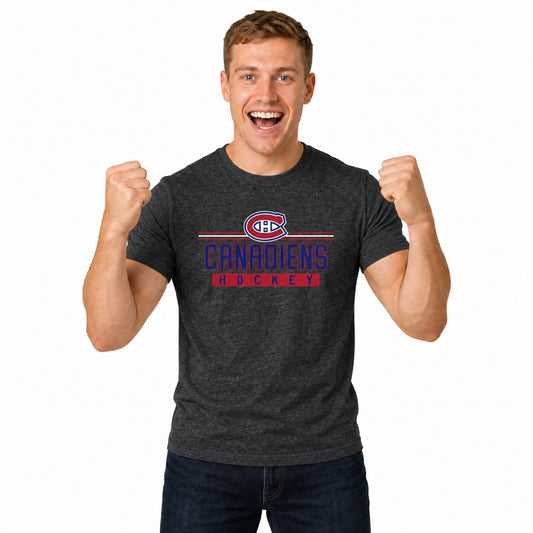 Montreal Canadiens  NHL True Fan Heather Charcoal T-Shirt Men Women - Charcoal