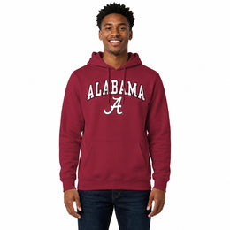 Alabama Crimson Tide Arch & Logo Gameday Hoodie NCAA Fleece - Crimson