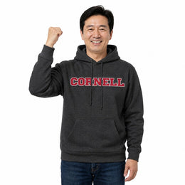 Cornell Big Red  NCAA Charcoal Pullover Hoodie Sweatshirt Men Women - Charcoal
