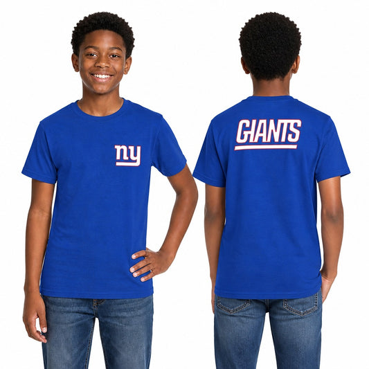New York Giants NFL  Youth Final Countdown Tee Boys and Girls Shirt - Royal
