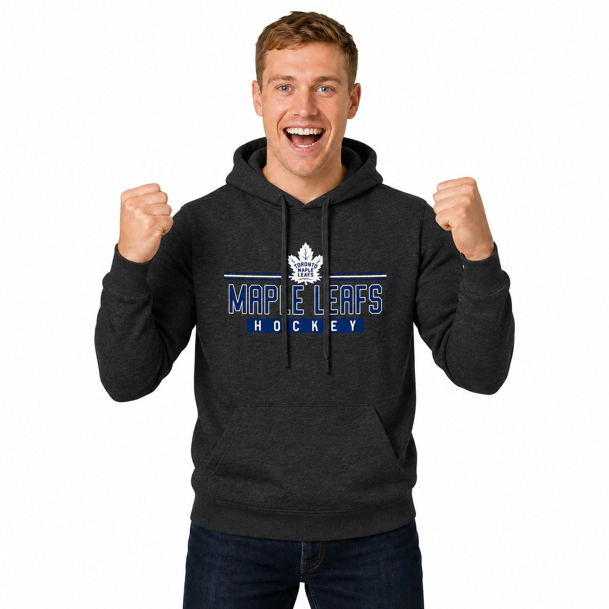 Toronto Maple Leafs  True Fan Pullover Hoodie Men Women Heather Charcoal - Charcoal