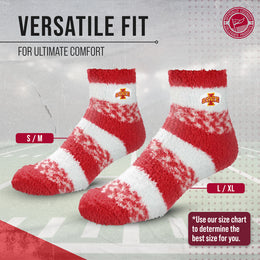 Iowa State Cyclones NCAA Unisex Cozy Soft Sleep Socks - Cardinal