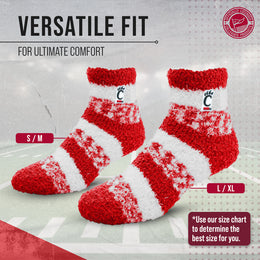 Cincinnati  Bearcats NCAA Unisex Cozy Soft Sleep Socks - Red