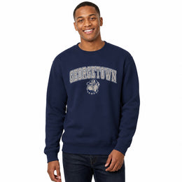 Georgetown Hoyas NCAA Pullover Crewneck Sweatshirt for Men and Women - Navy