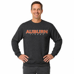 Auburn Tigers  NCAA Crewneck Sweatshirt Men Women Fleece Pullover Charcoal - Charcoal