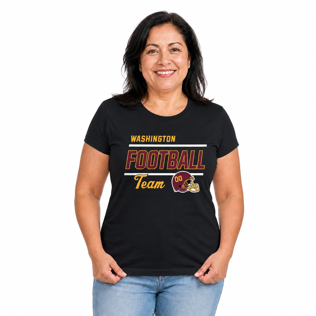 Washington Commanders  NFL Women's Gameday Short Sleeve Crew Neck T-Shirt - Black