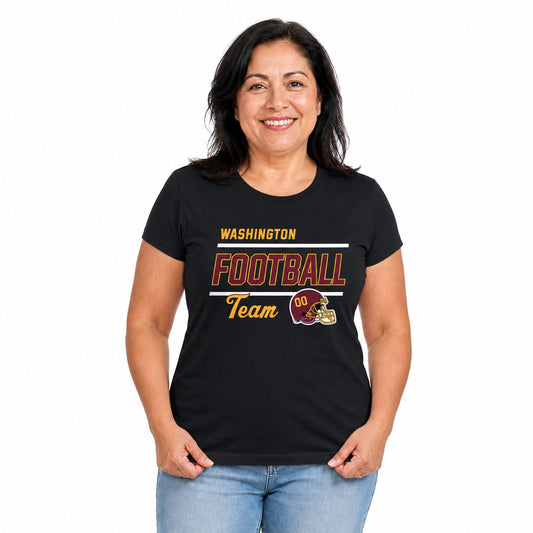 Washington Commanders  NFL Women's Gameday Short Sleeve Crew Neck T-Shirt - Black