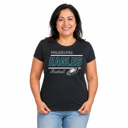 Philadelphia Eagles  NFL Women's Gameday Crew Neck T-Shirt - Black