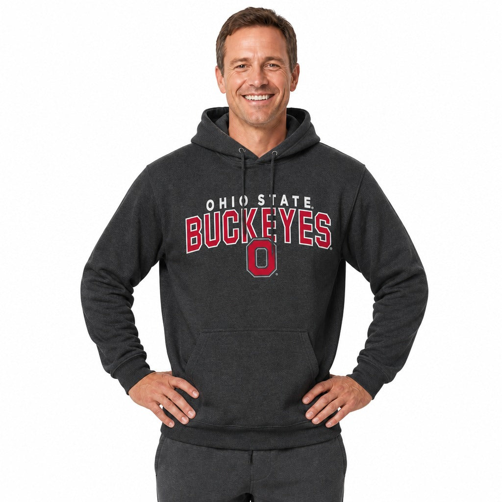 Ohio State Buckeyes  Starting Fresh Fleece Hoodie - Black Heather
