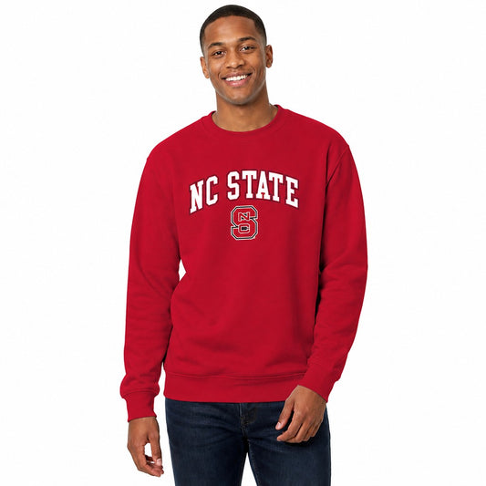 NC State Wolfpack NCAA Pullover Crewneck Sweatshirt for Men and Women - Red