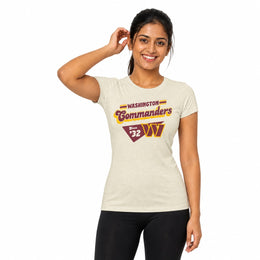 Washington Commanders  NFL Womens Vintage Charm T-Shirt Short Sleeve - Birch