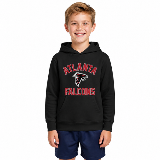 Atlanta Falcons Youth Gameday Hoodie Sweatshirt - Black