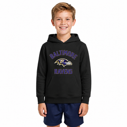 Baltimore Ravens Youth Gameday Hoodie Sweatshirt - Black