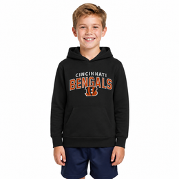 Cincinnati Bengals NFL Youth Starting Fresh Hoodie for Boys and Girls - Black