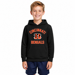 Cincinnati Bengals Youth Gameday Hoodie Sweatshirt - Black