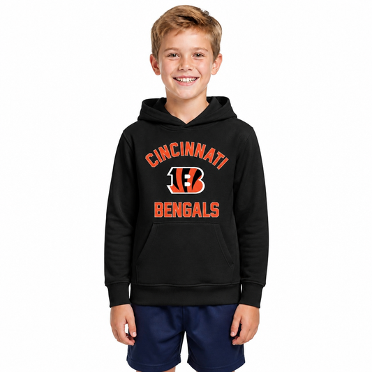 Cincinnati Bengals Youth Gameday Hoodie Sweatshirt - Black