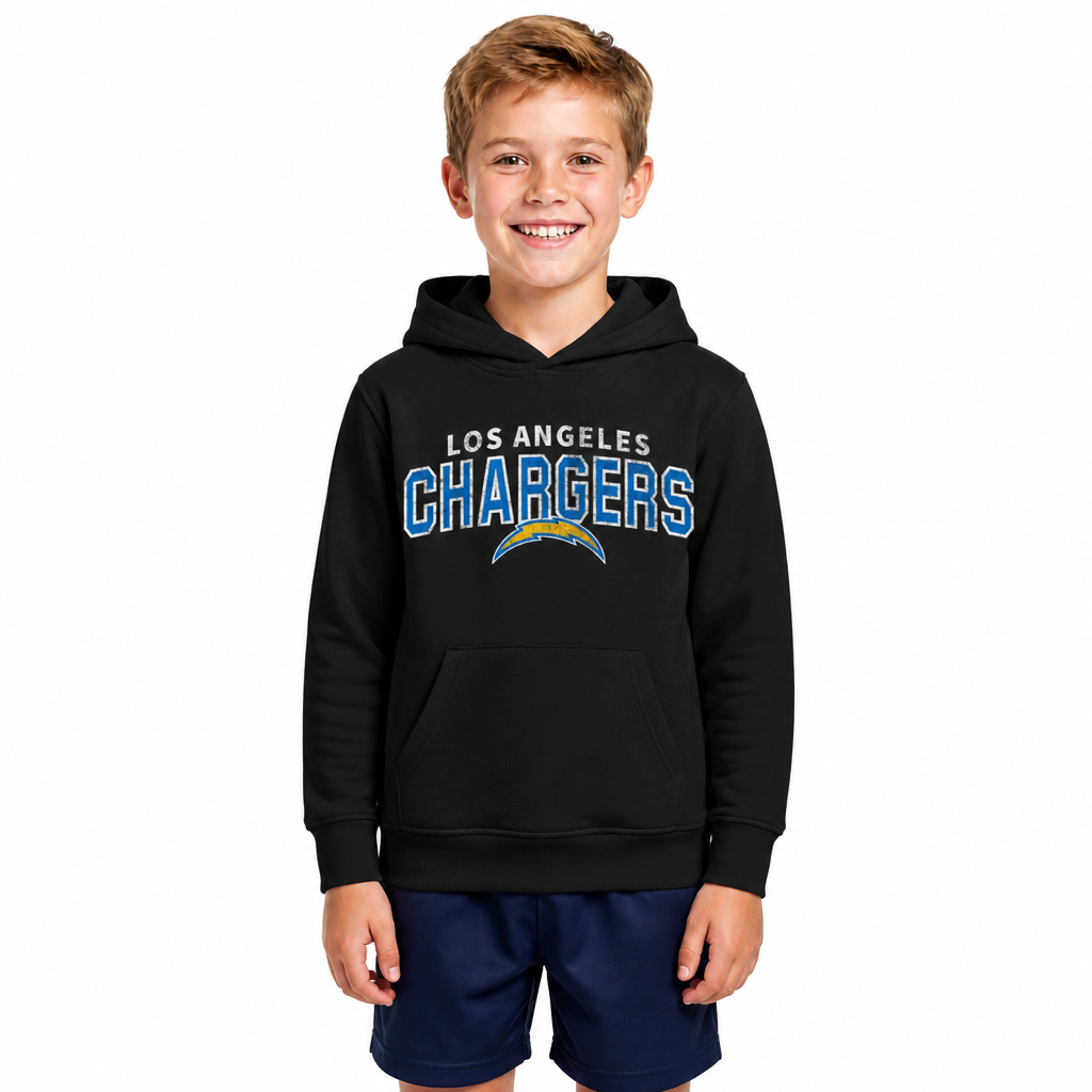 Los Angeles Chargers NFL Youth Starting Fresh Hoodie for Boys and Girls - Black