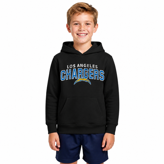 Los Angeles Chargers NFL Youth Starting Fresh Hoodie for Boys and Girls - Black
