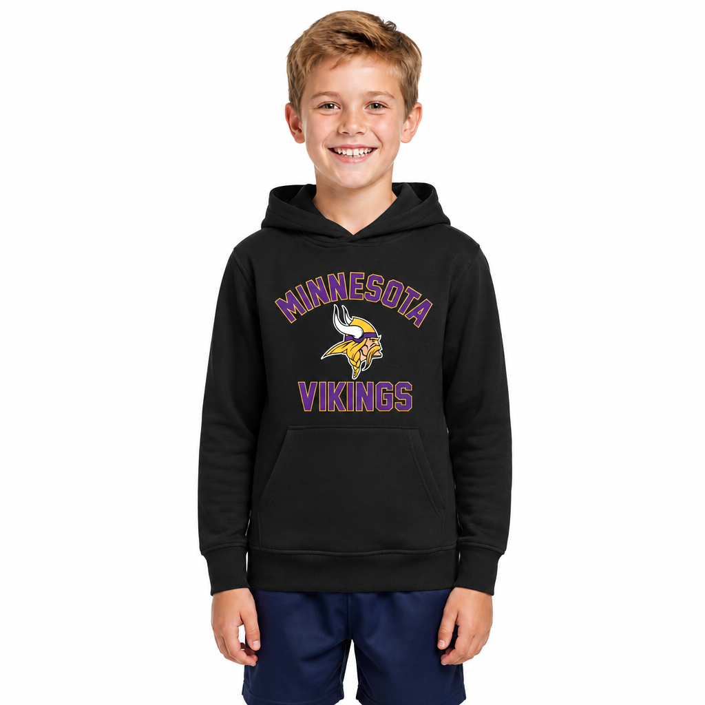 Minnesota Vikings Youth Gameday Hoodie Sweatshirt - Black