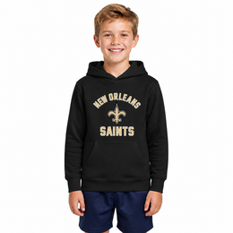 New Orleans Saints Youth Gameday Hoodie Sweatshirt - Black
