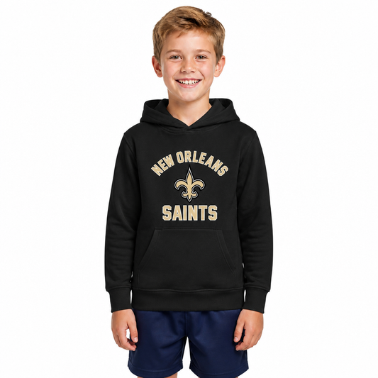 New Orleans Saints Youth Gameday Hoodie Sweatshirt - Black