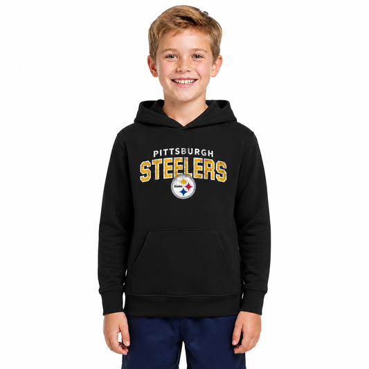 Pittsburgh Steelers NFL Youth Starting Fresh Hoodie for Boys and Girls - Black