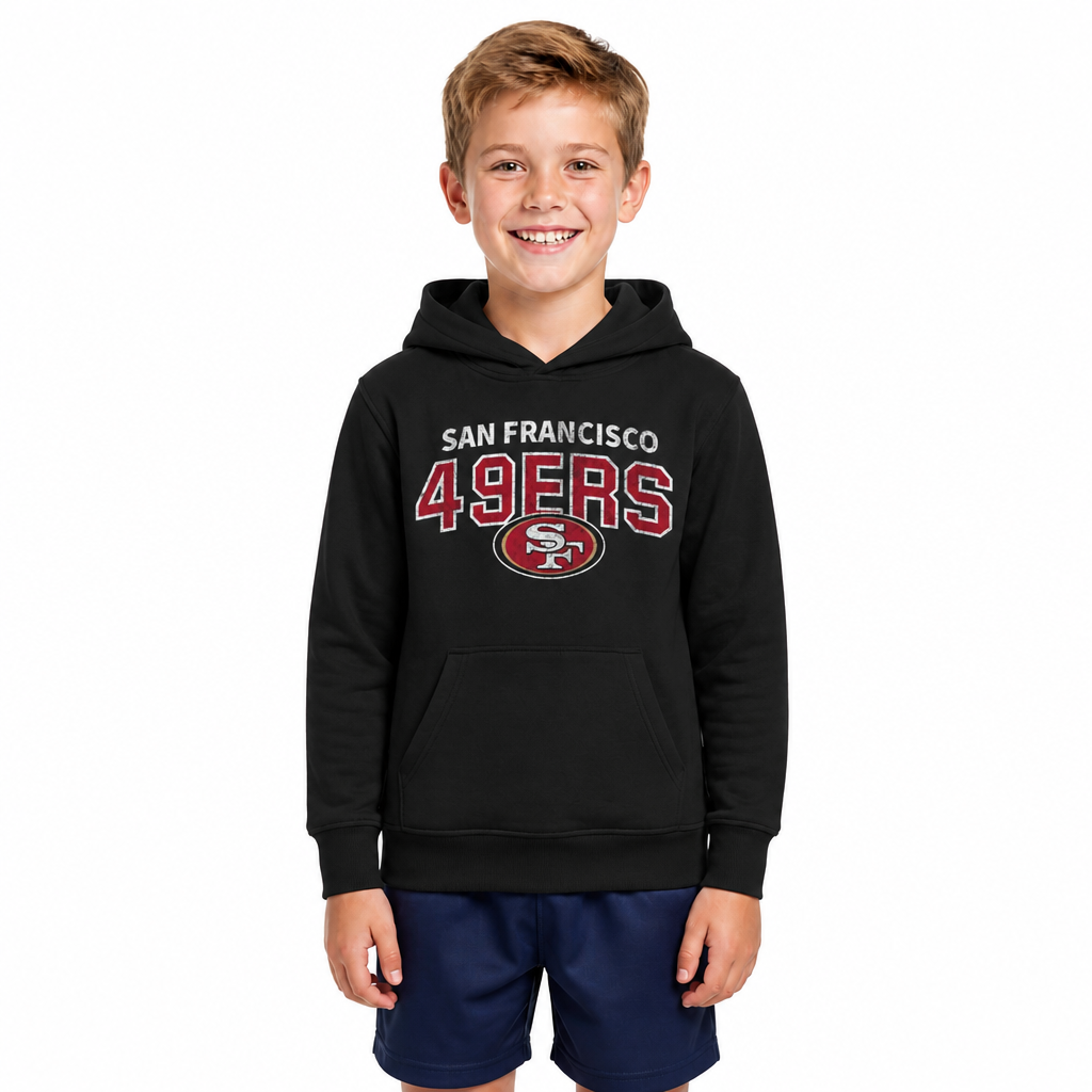 San Francisco 49ers NFL Youth Starting Fresh Hoodie for Boys and Girls - Black