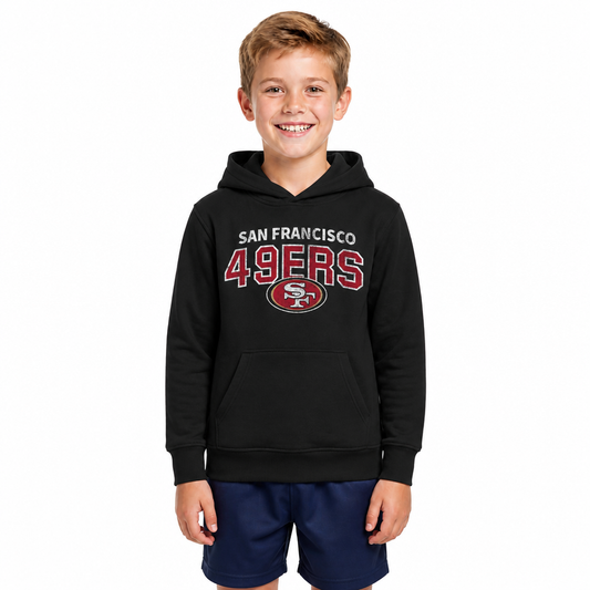 San Francisco 49ers NFL Youth Starting Fresh Hoodie for Boys and Girls - Black