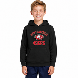 San Francisco 49ers Youth Gameday Hoodie Sweatshirt - Black
