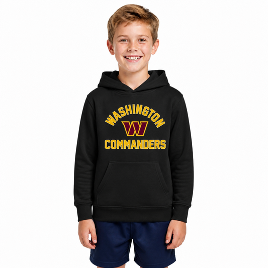 Washington Commanders Youth Gameday Hoodie Sweatshirt - Black