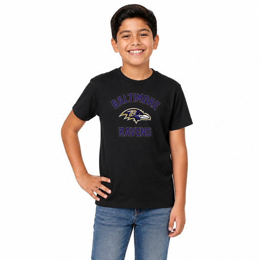 Baltimore Ravens  NFL Youth Gameday Football T-Shirt Boys and Girls - Black