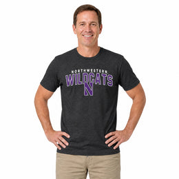 Northwestern Wildcats  Starting Fresh Heathered Tee - Black Heather