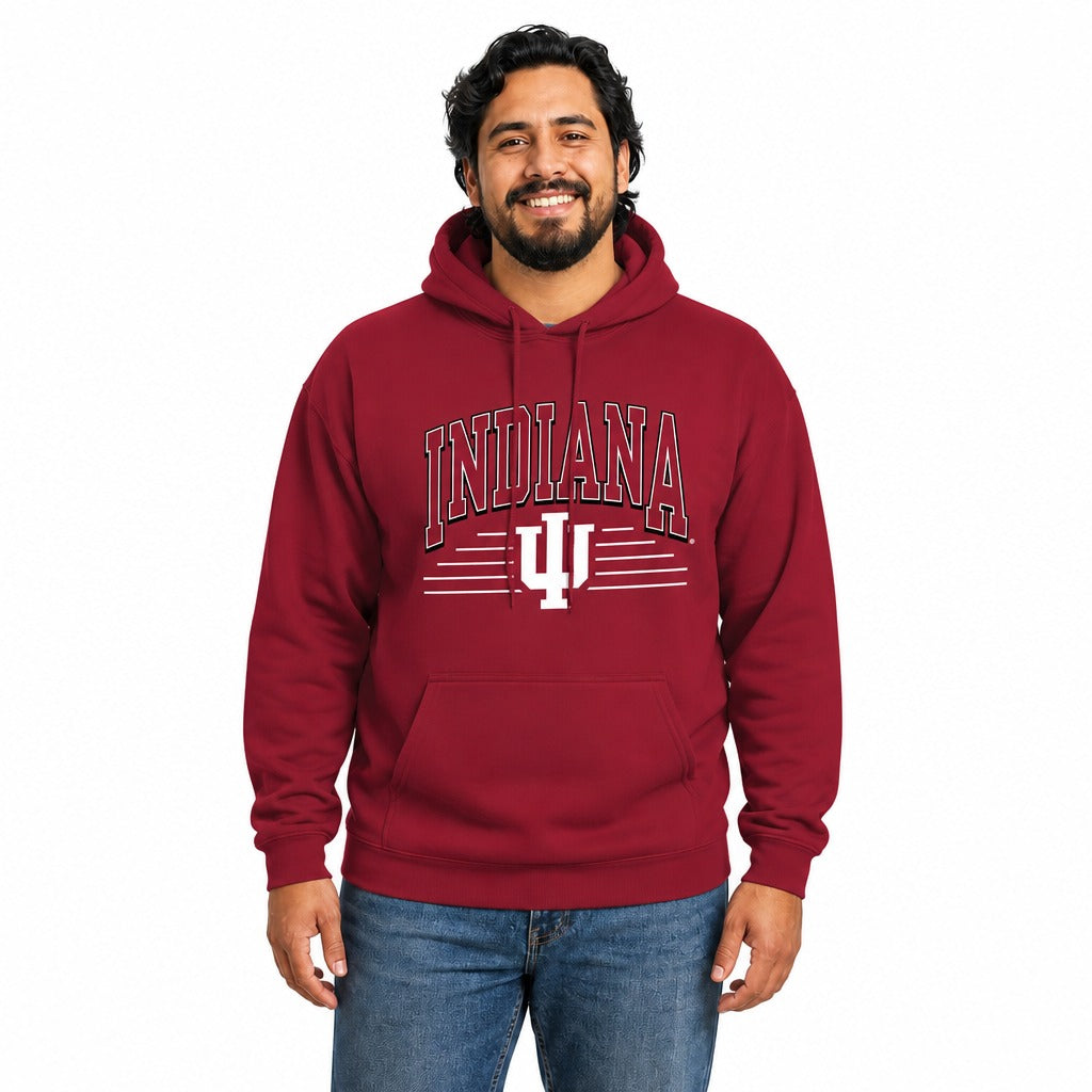 Indiana Hoosiers  Overtime Classics Fleece Hoodie Sweatshirt - Cardinal