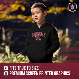 Arizona Cardinals NFL Youth Home Team Hoodie- Kids Hooded Sweatshirt - Black