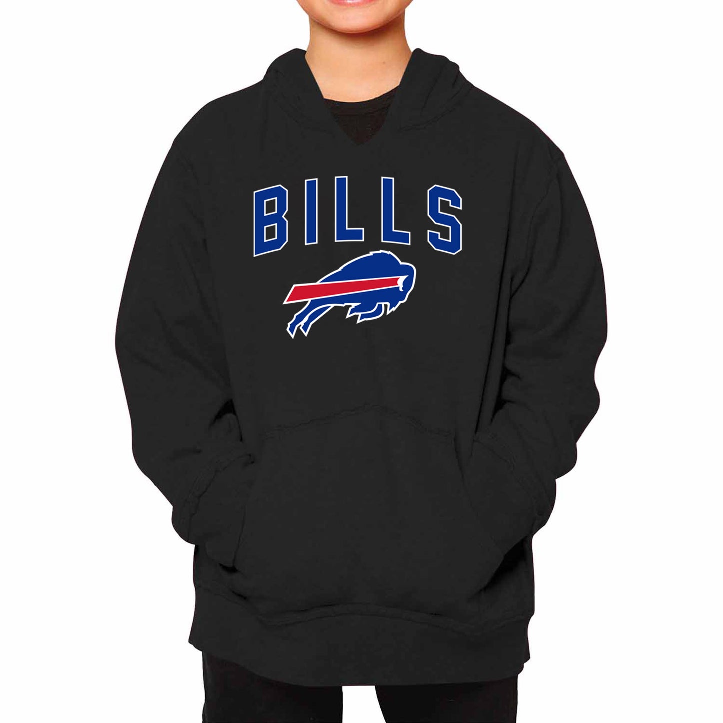 Buffalo Bills NFL Youth Home Team Hoodie- Kids Hooded Sweatshirt - Black