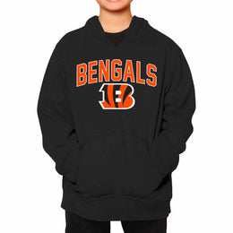 Cincinnati Bengals NFL Youth Home Team Hoodie- Kids Hooded Sweatshirt - Black