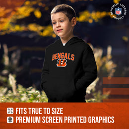Cincinnati Bengals NFL Youth Home Team Hoodie- Kids Hooded Sweatshirt - Black